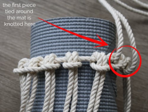 macrame yoga bag My French Twist