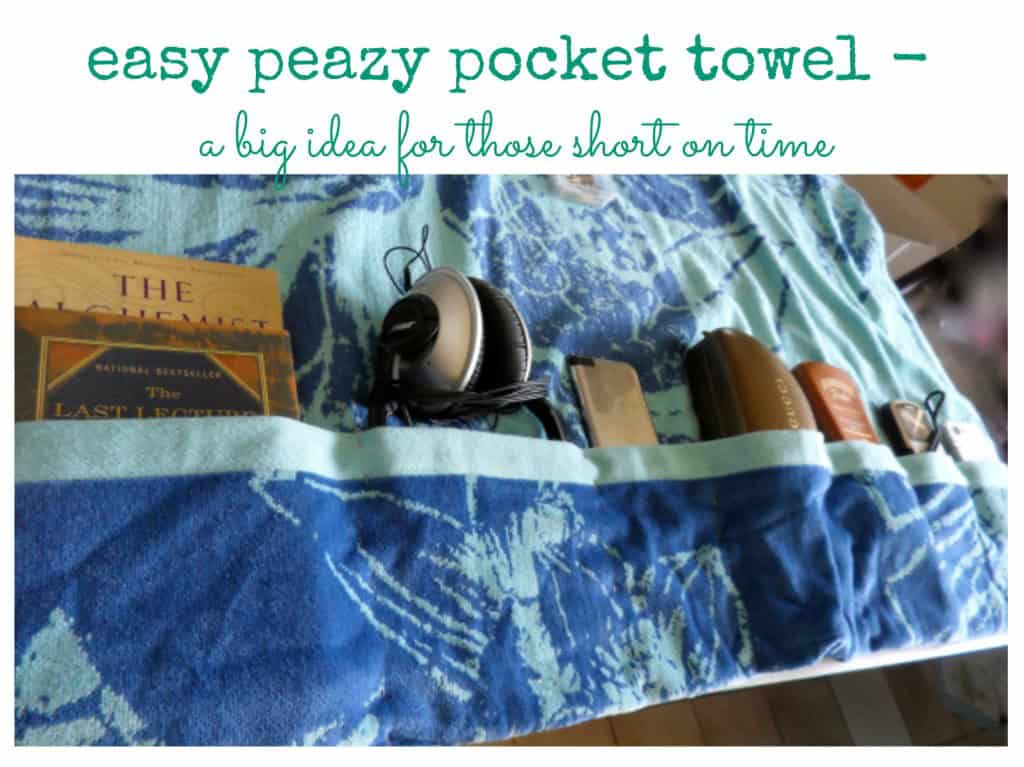 easy pocket beach towel - my french twist