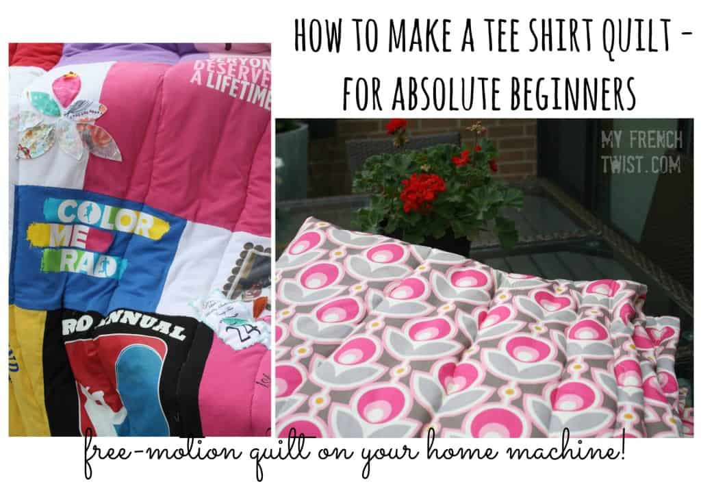 tee shirt quilt for beginners - my french twist