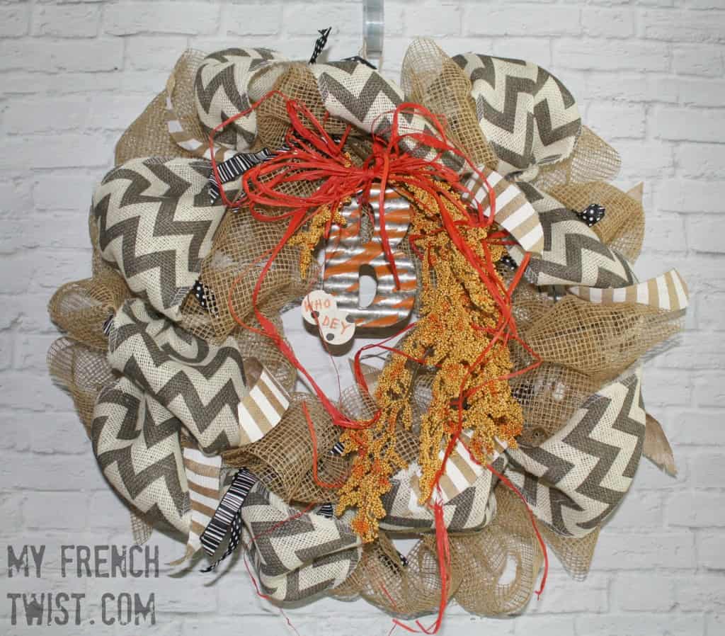 NFL wreath - my french twist