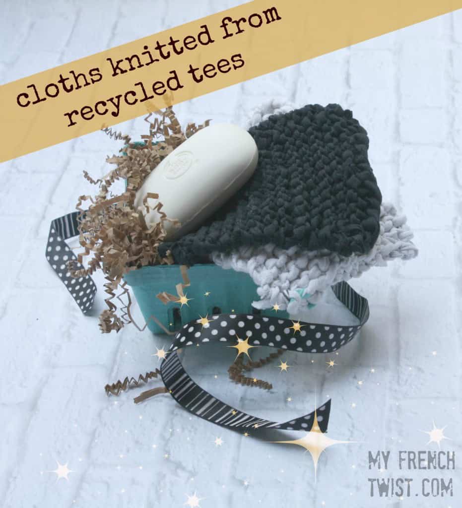cloths knitted from recycled tees - my french twist