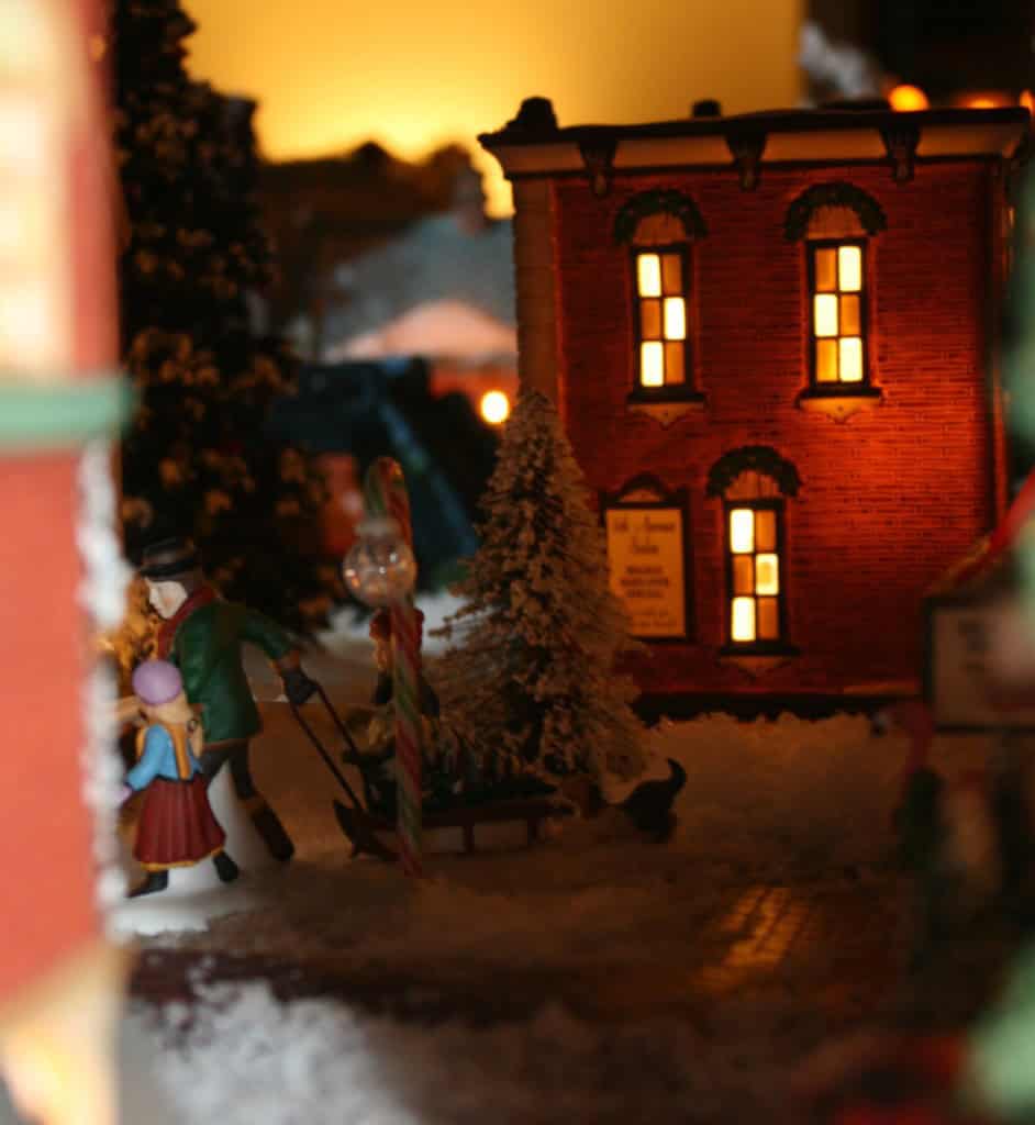 christmas village with myfrenchtwist.com