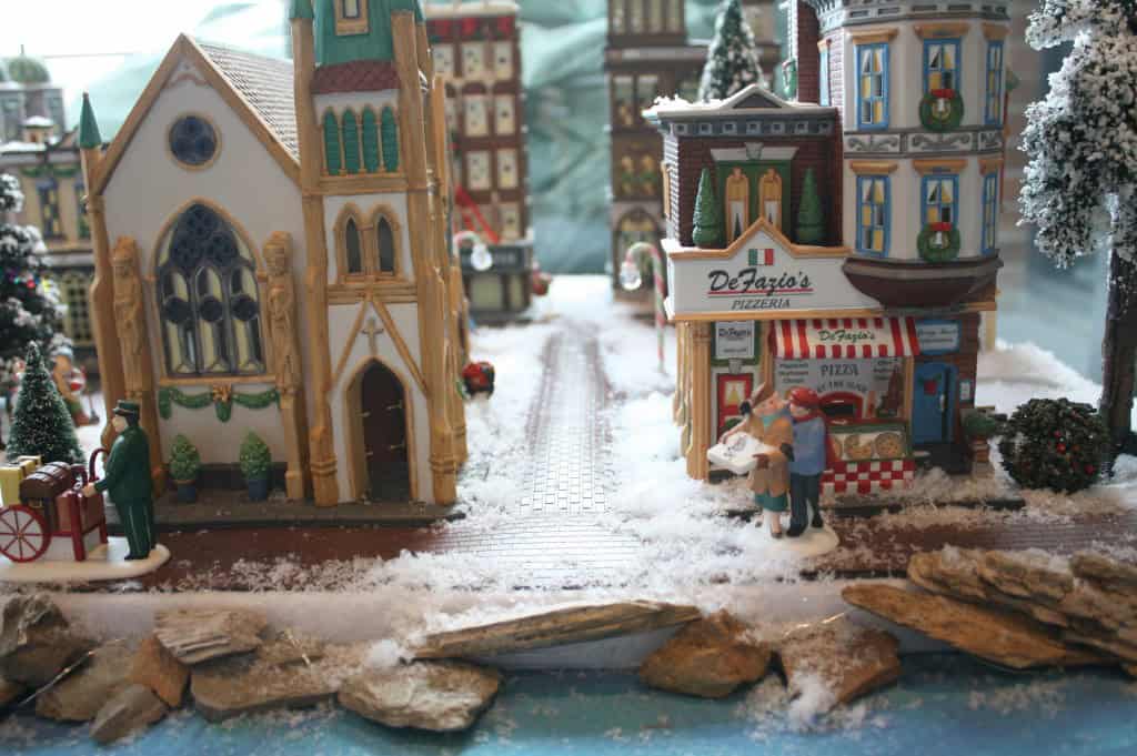 christmas village with myfrenchtwist.com
