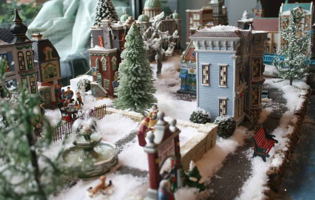 christmas village with myfrenchtwist.com