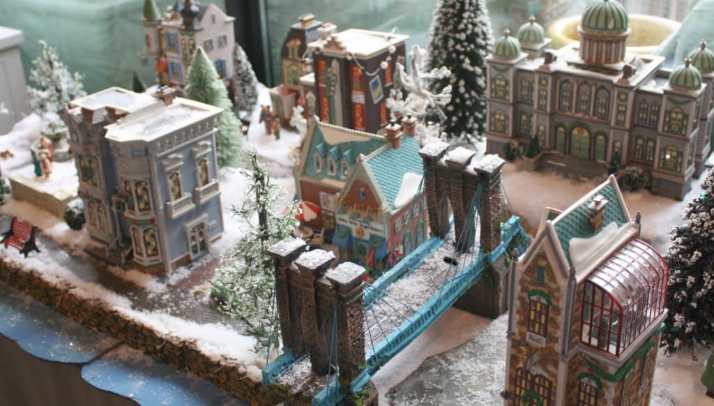 christmas village with myfrenchtwist.com