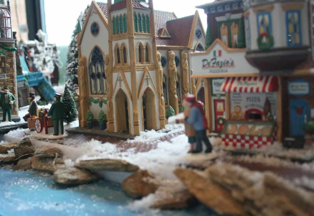 christmas village with myfrenchtwist.com