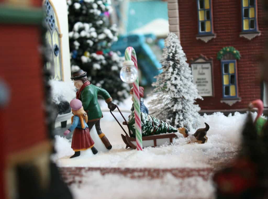 christmas village with myfrenchtwist.com