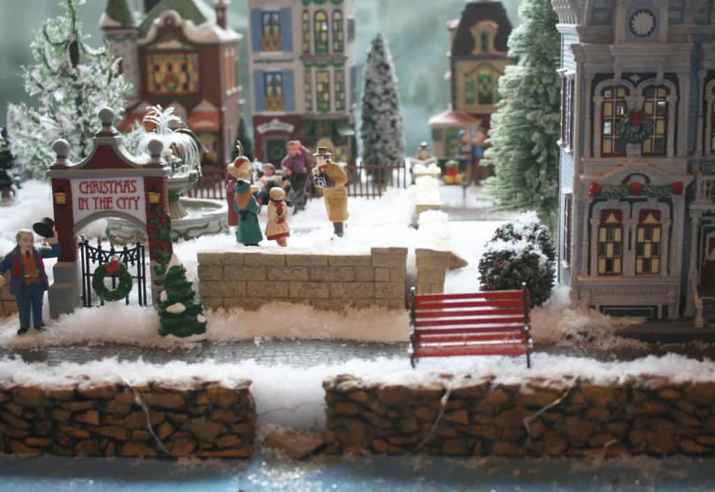 christmas village with myfrenchtwist.com
