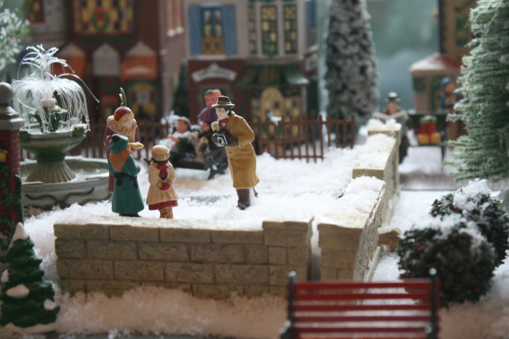 christmas village with myfrenchtwist.com