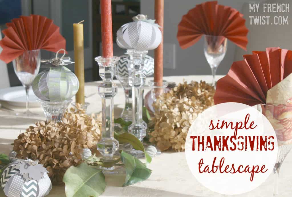 simple thanksgiving tablescape - my frenchtwist.com