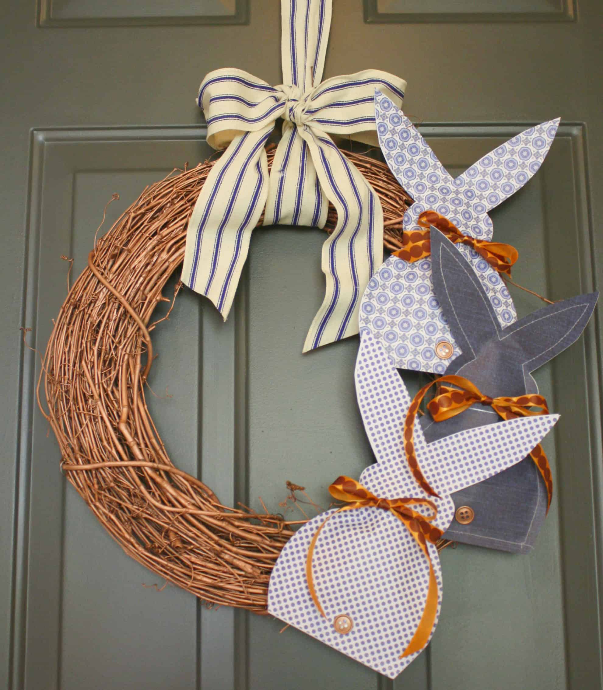 copper easter wreath - myfrenchtwist.com