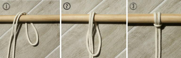 larks head knot - myfrenchtwist.com
