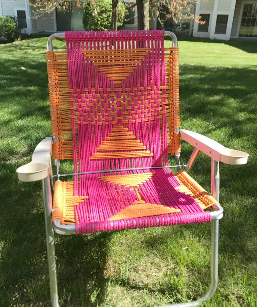 macrame lawn chair - myfrenchtwist.com