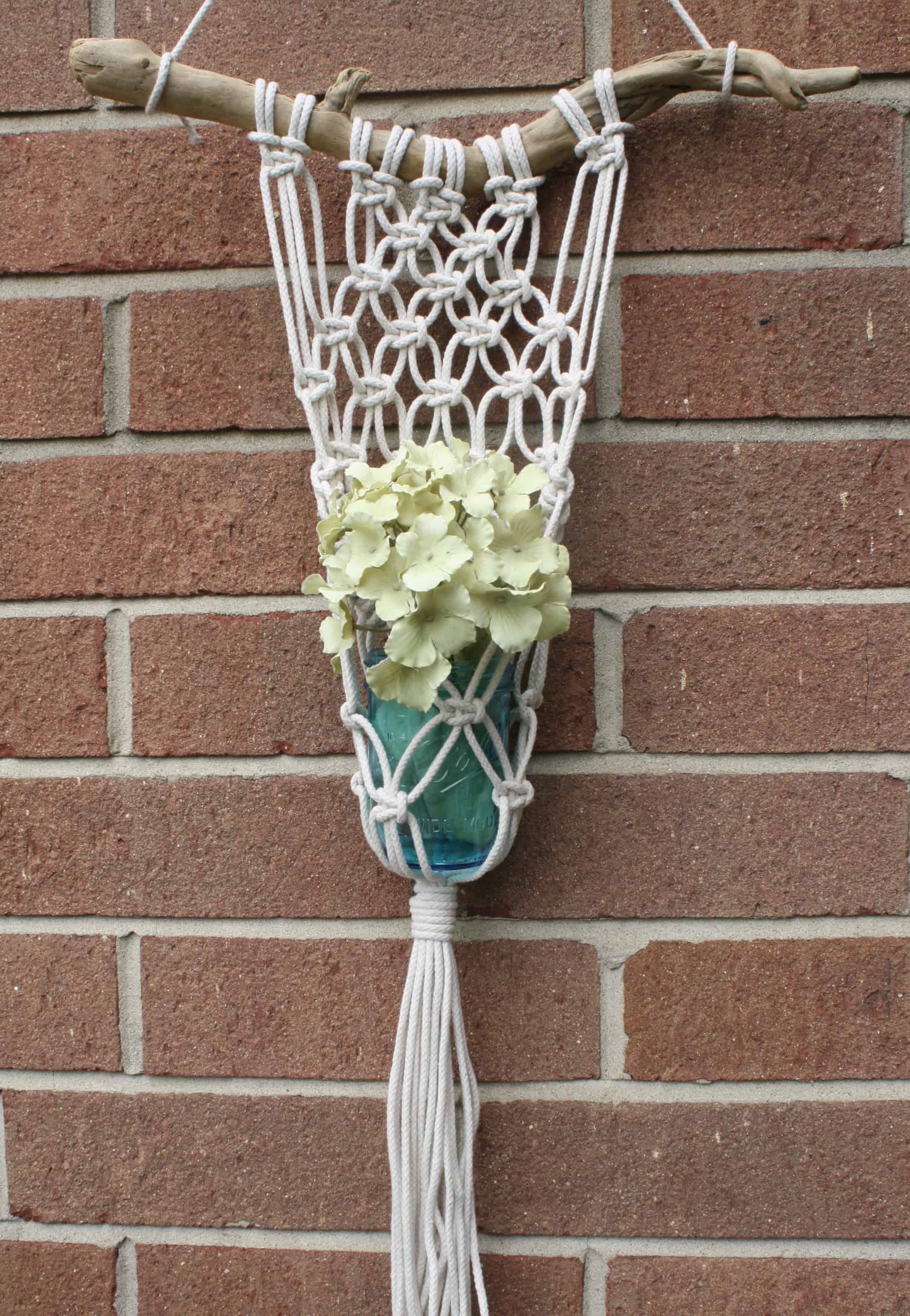 macrame mason jar planter - myfrenchtwist.com