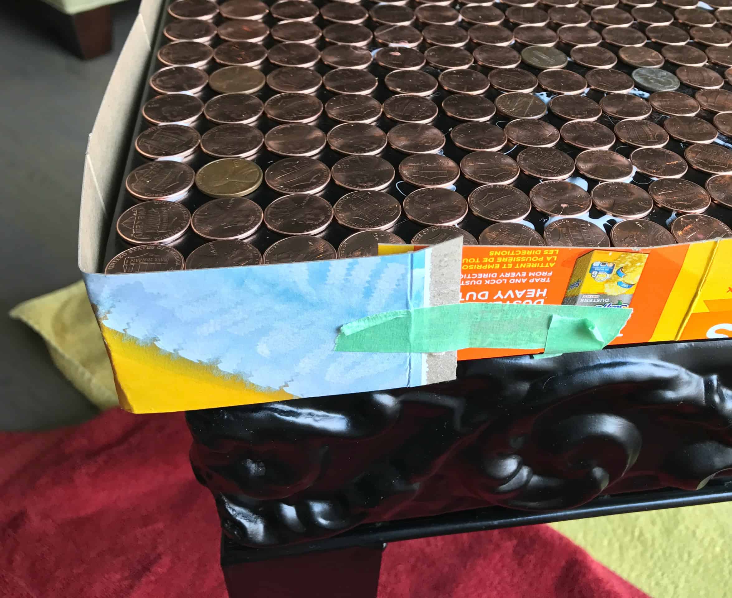 penny topped table - myfrenchtwist.com