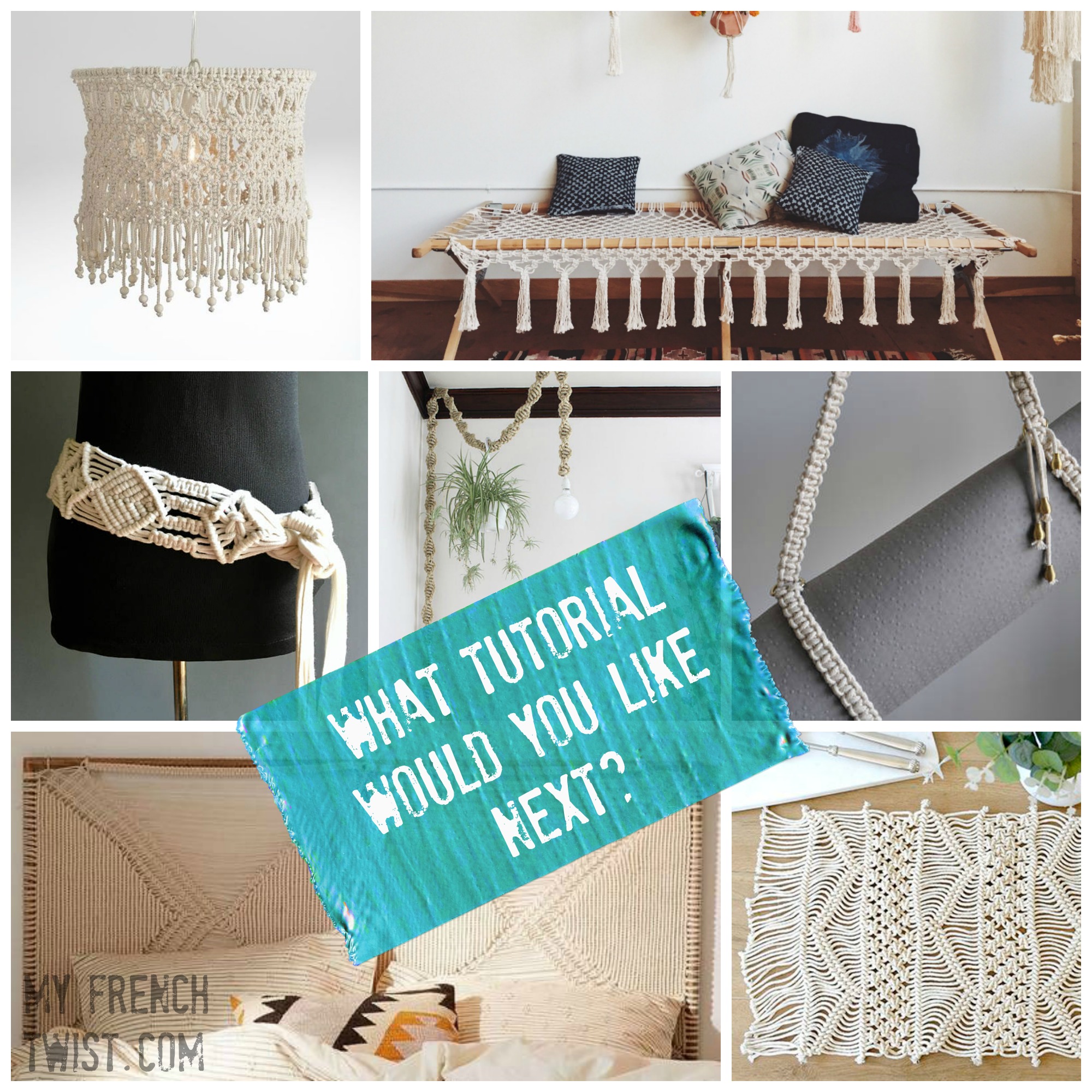 Have fun creating macramé objects with our tutorials!