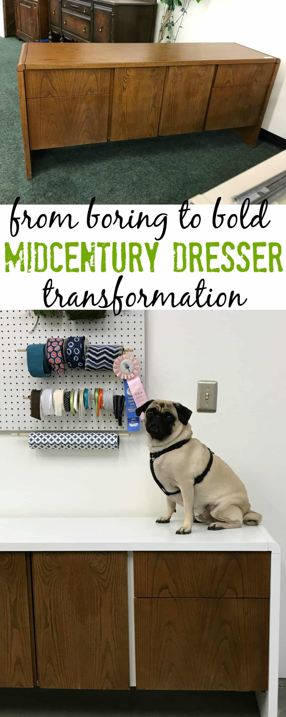 midcentury dresser makeover - myfrenchtwist.com