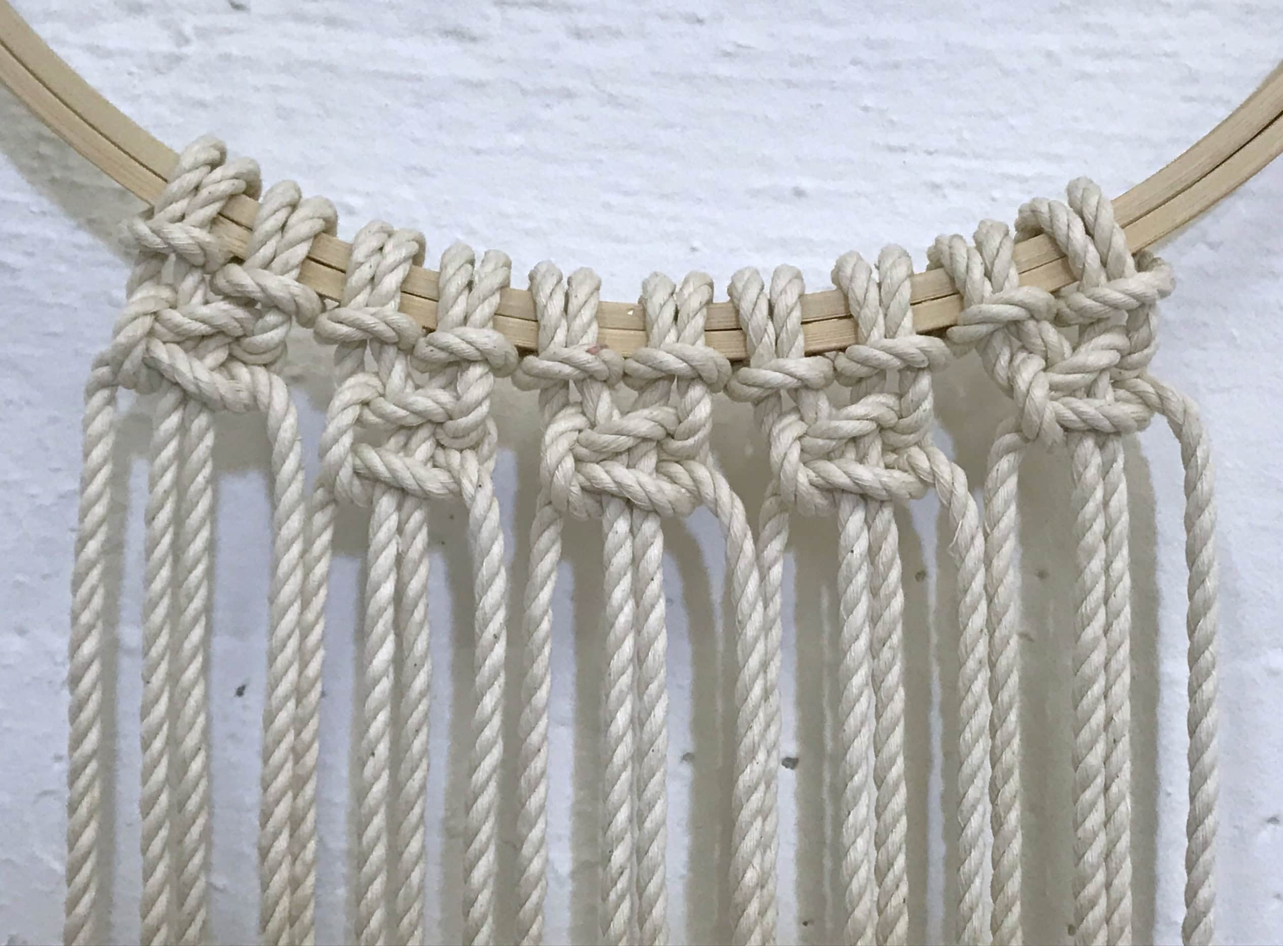 handmade christmas macrame wreath