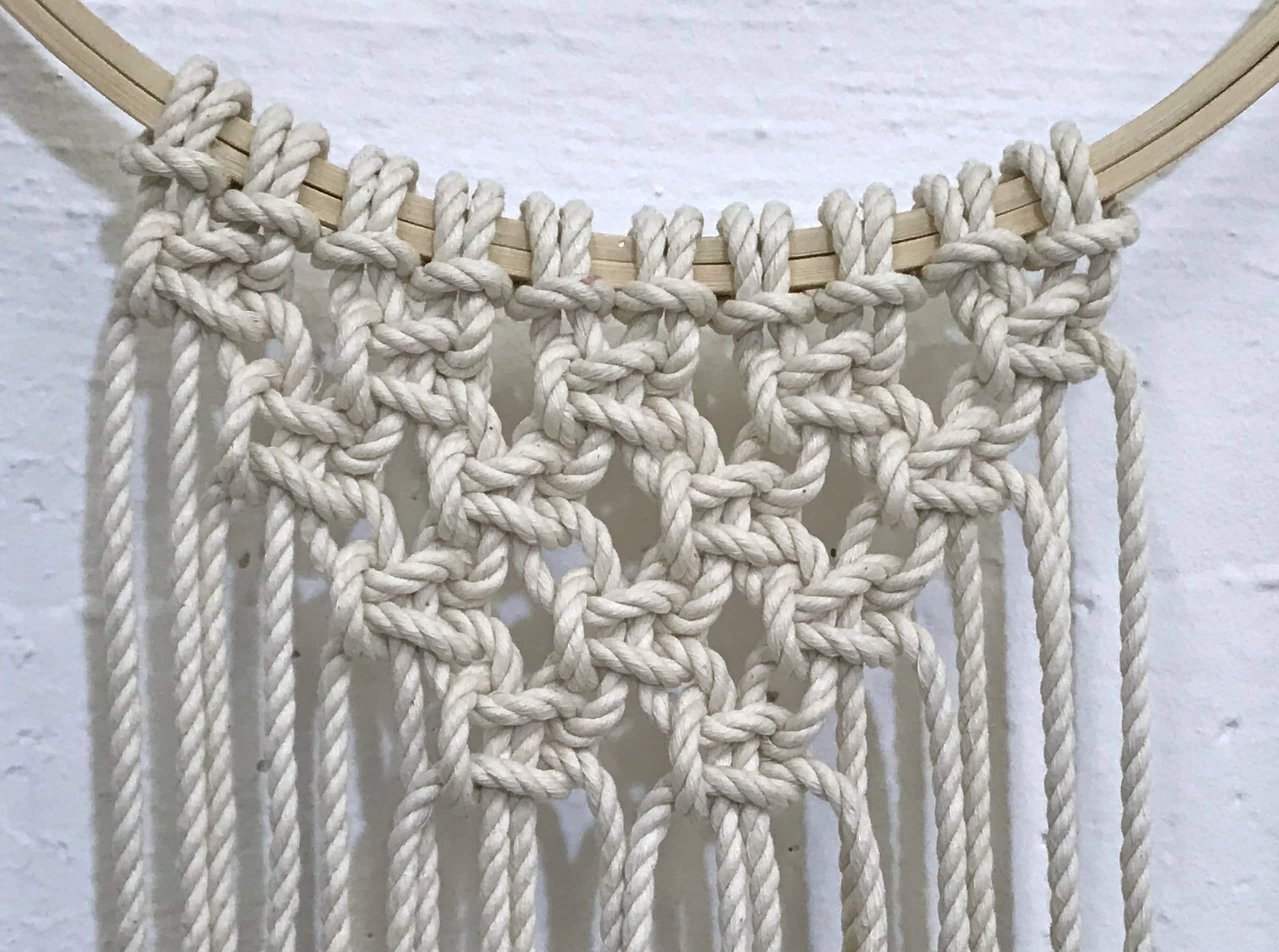 handmade christmas macrame wreath