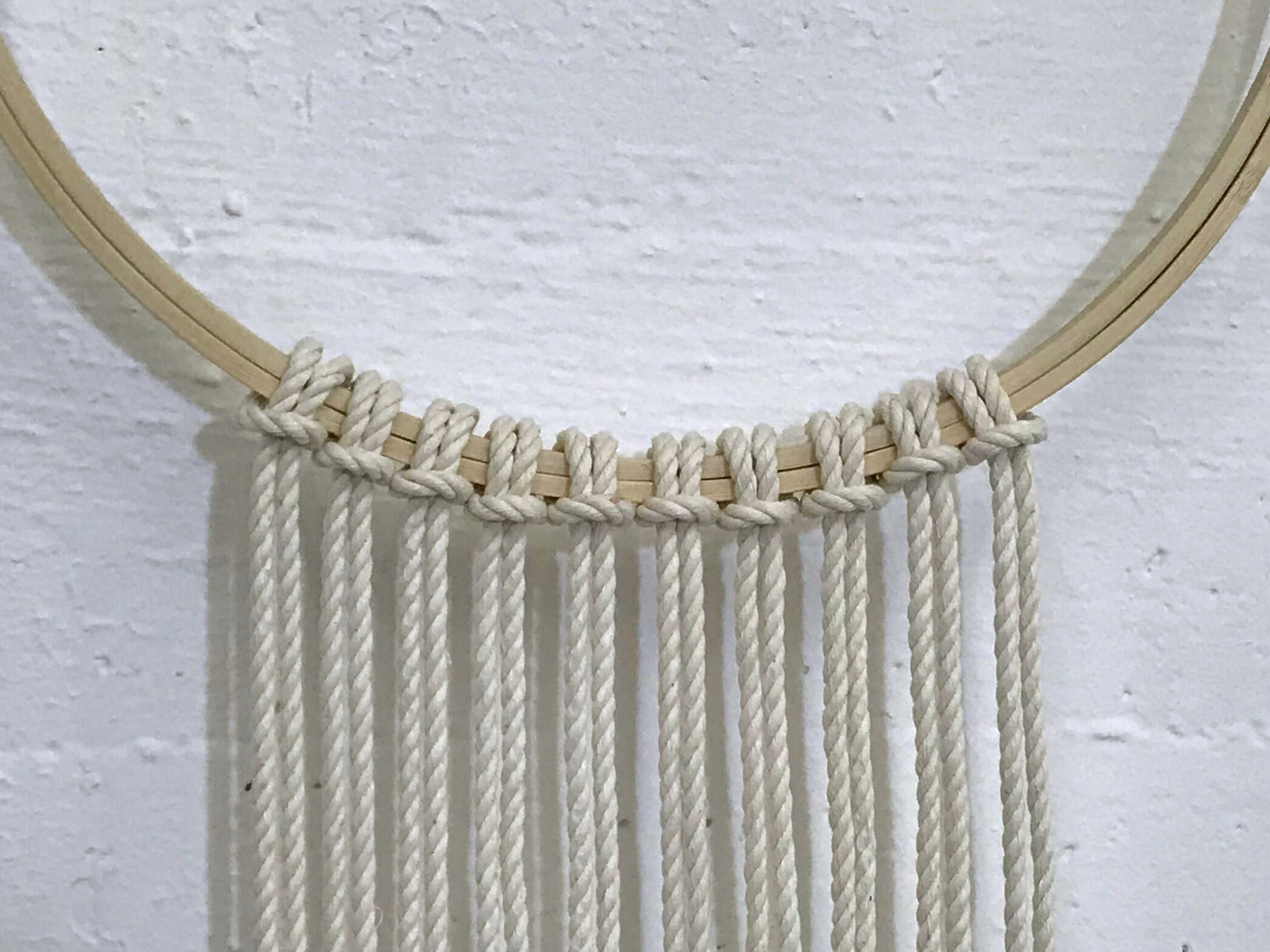 handmade christmas macrame wreath