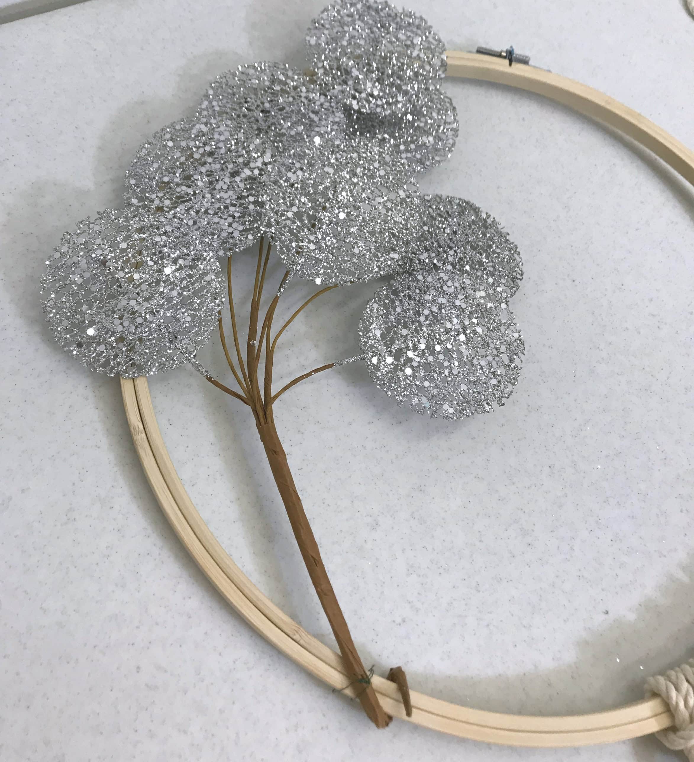 handmade christmas wreath embellishment