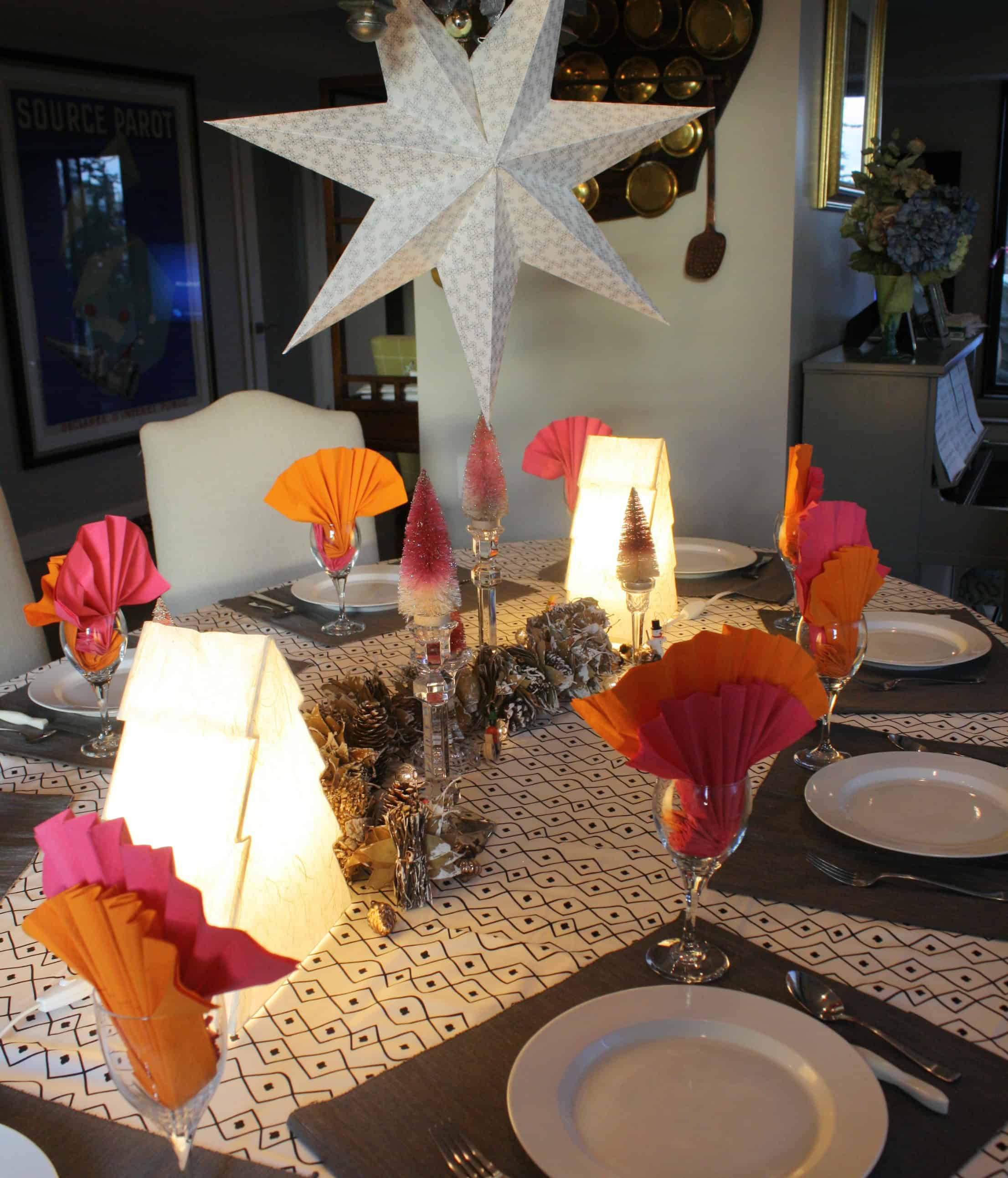 scandi christmas table