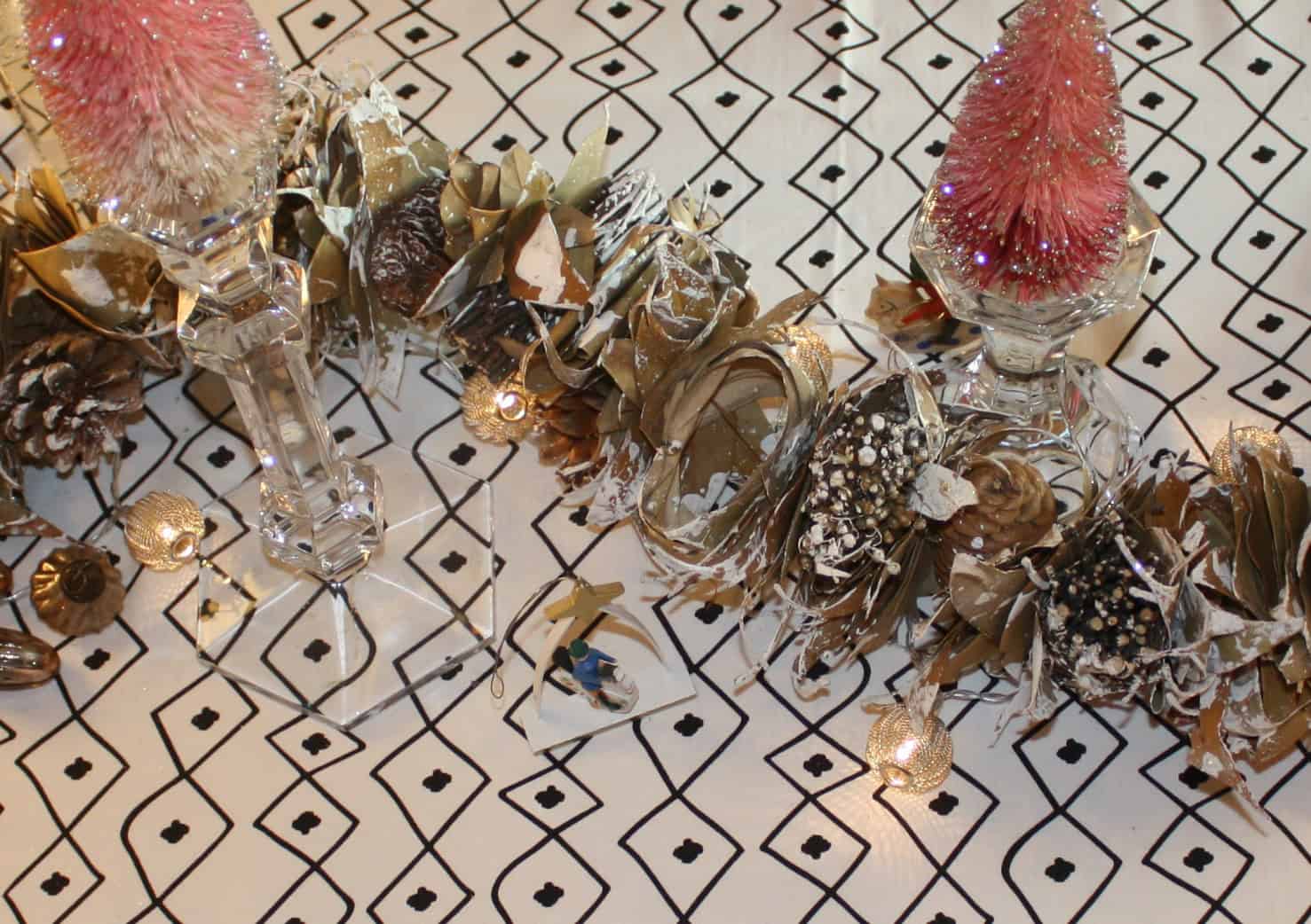scandi christmas table garland