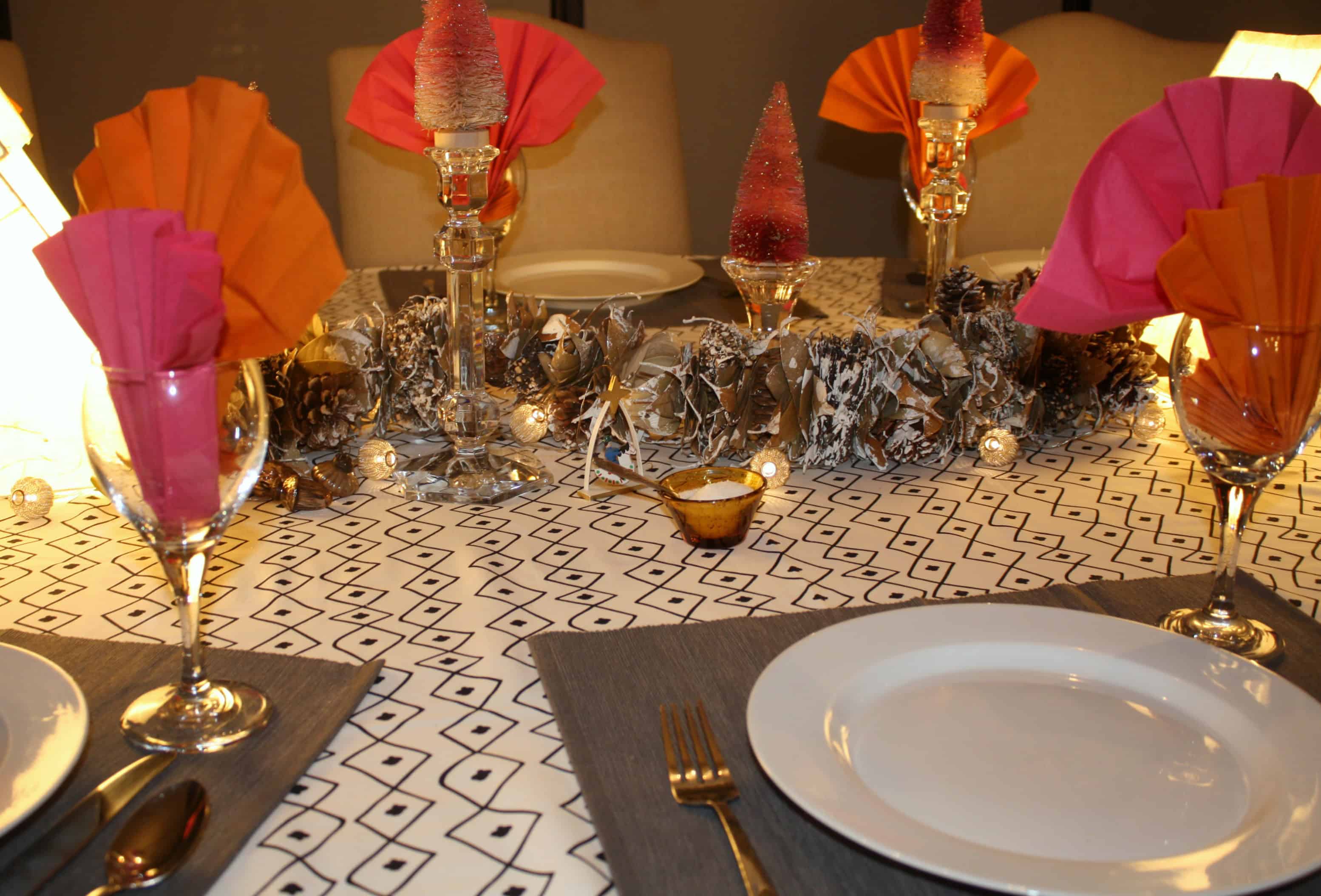 scandi christmas table