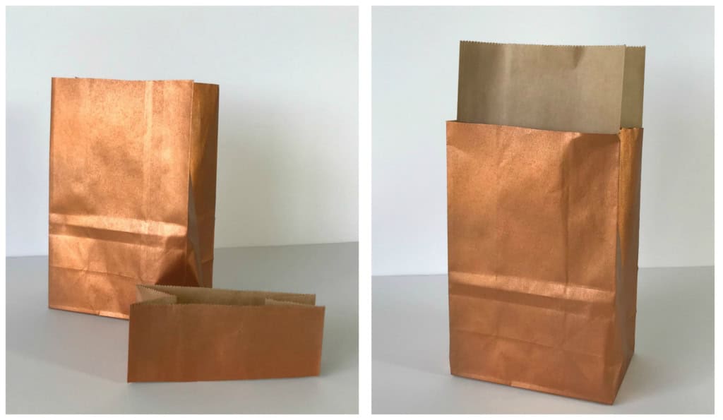 paper bag vase