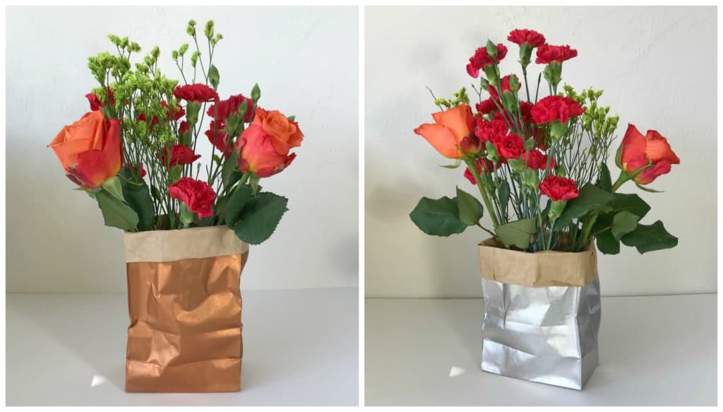 paper bag vase