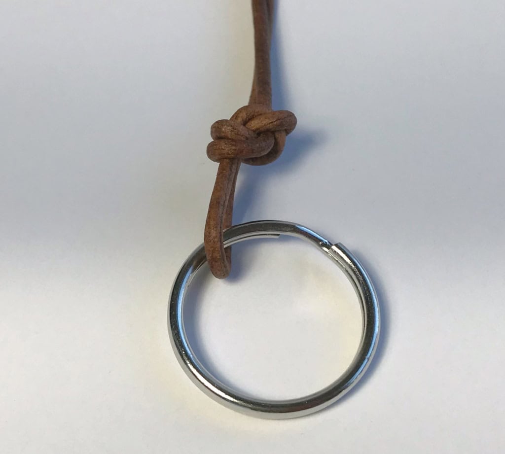 wooden bead key chains