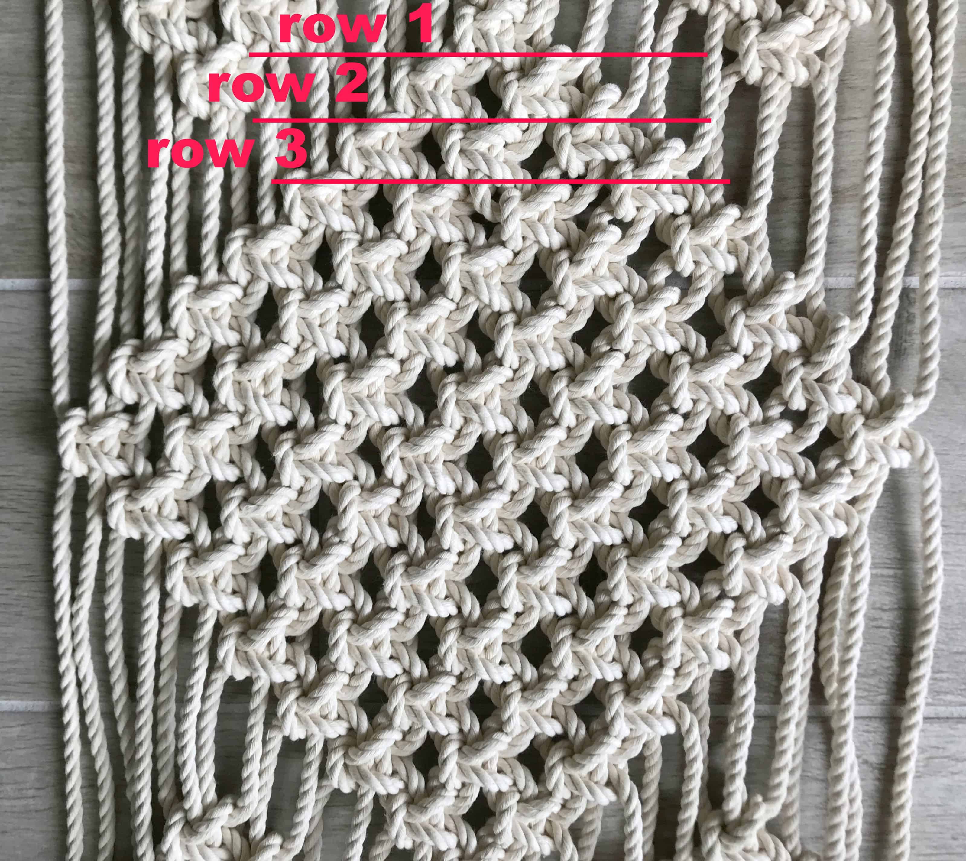 macrame table runner