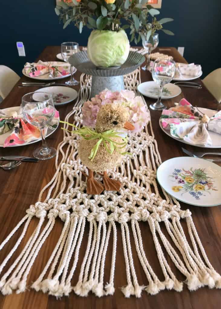 spring tablescape