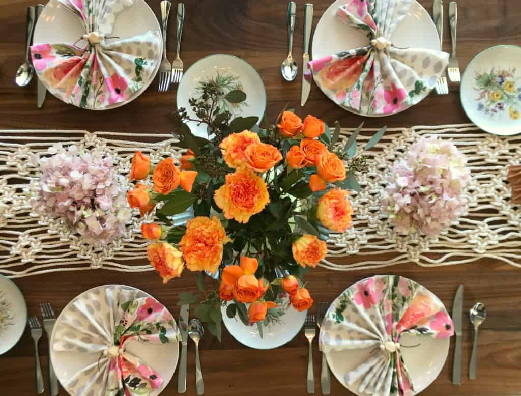 spring tablescape