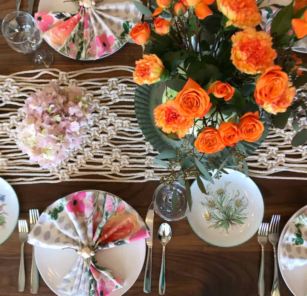 spring tablescape