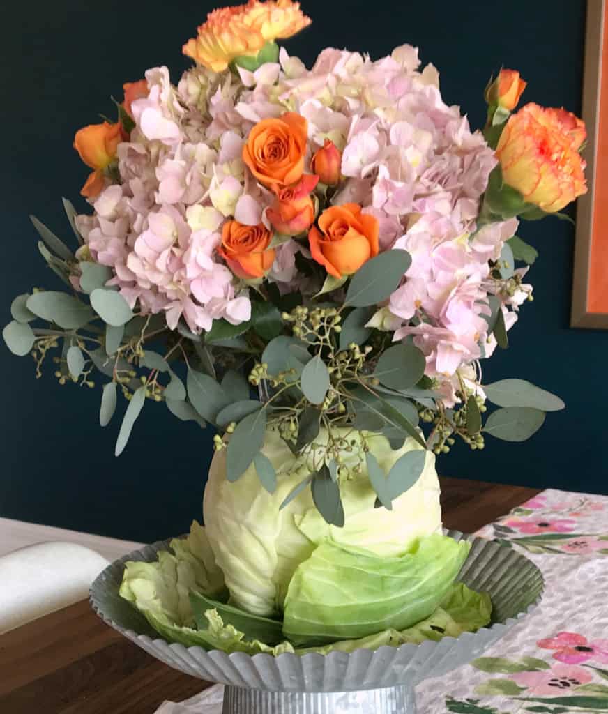 cabbage vase