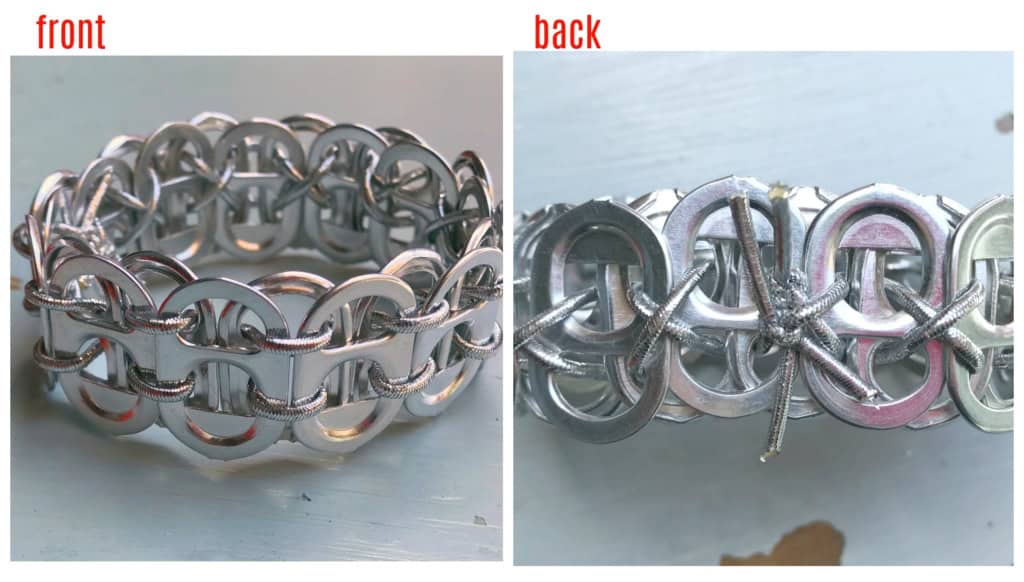recycled pop top bracelet