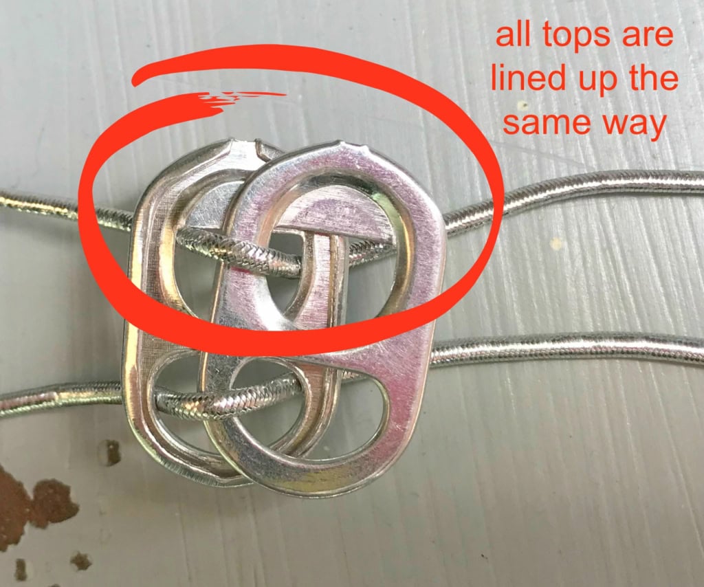 recycled pop top bracelet