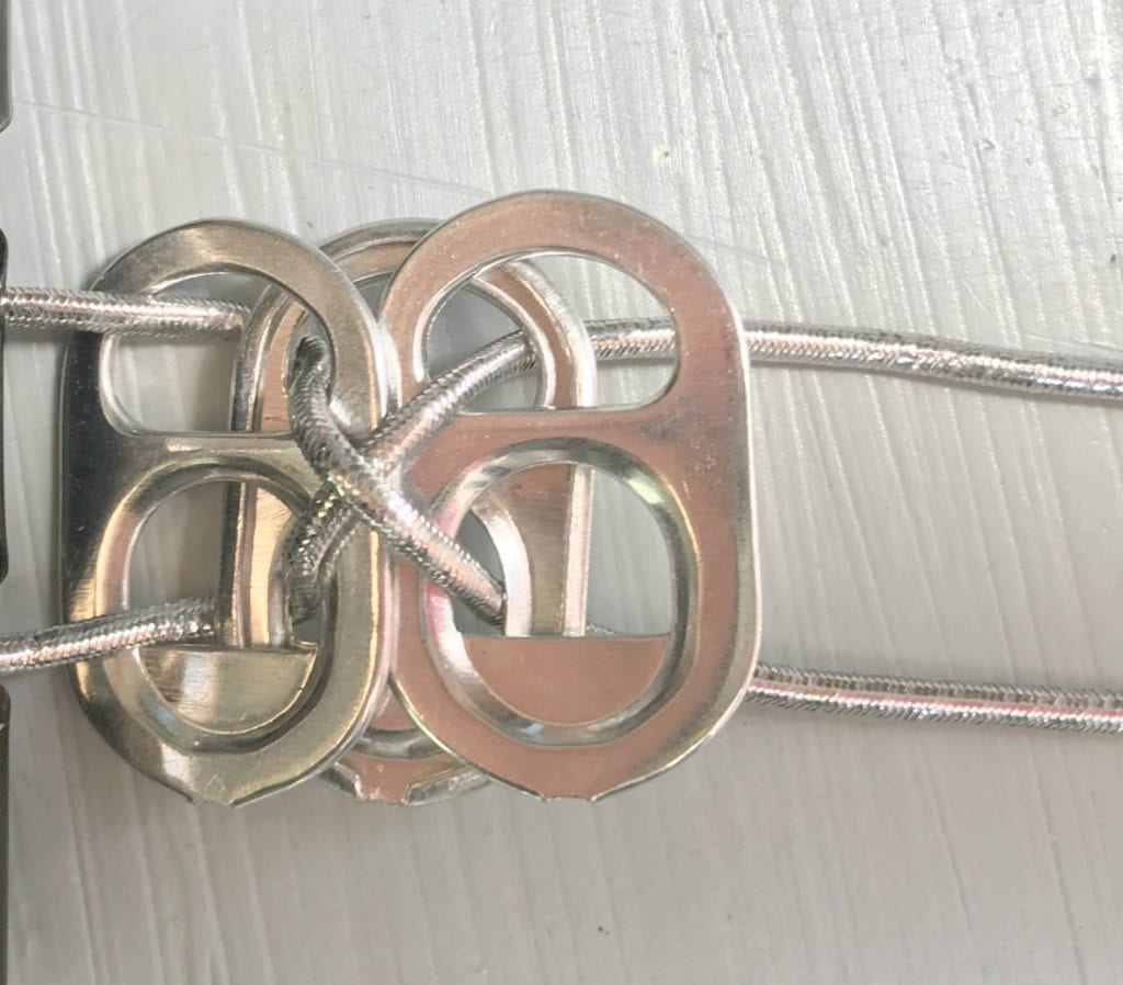 recycled pop top bracelet