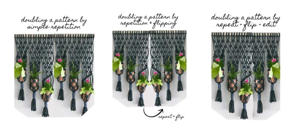 #doublingthewidthofamacramepattern macrame plant hanger
