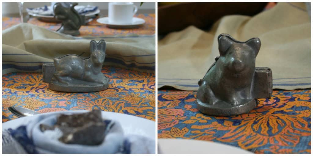 fall tablescape #falltablescape antique ice cream molds