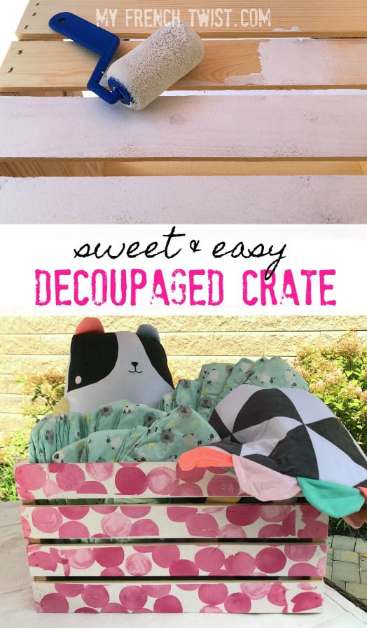 crate with baby gifts