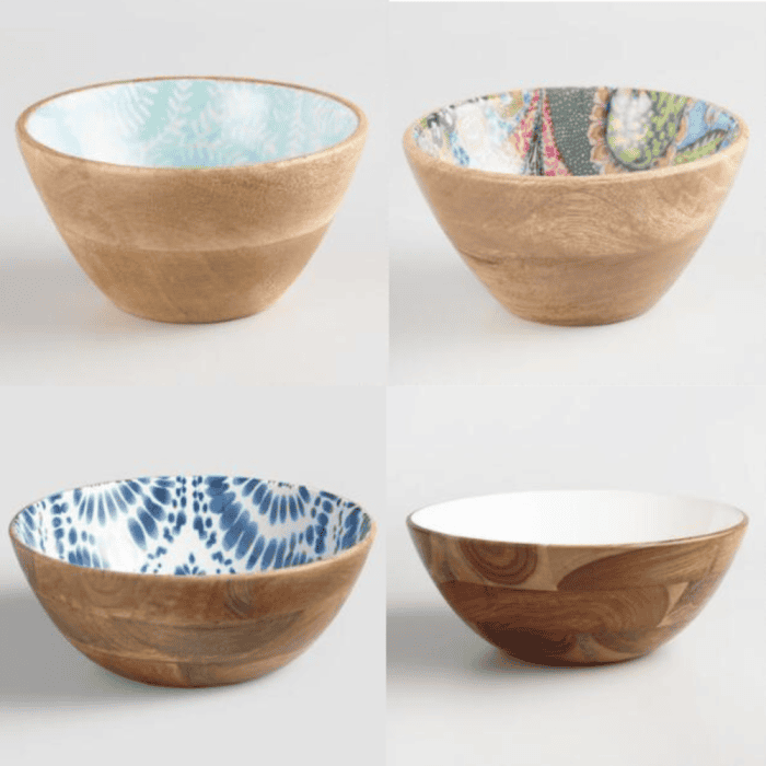 wooden salad bowls