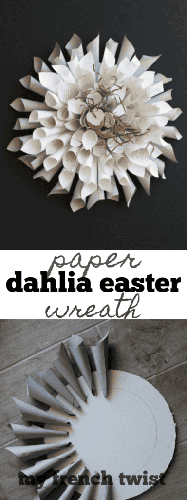 dahlia easter wreath