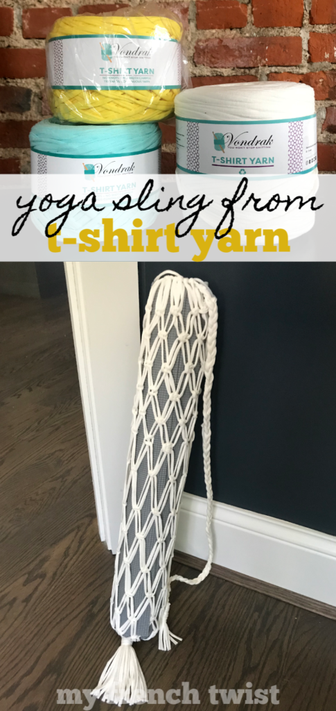 yoga sling from t-shirt yarn - My French Twist