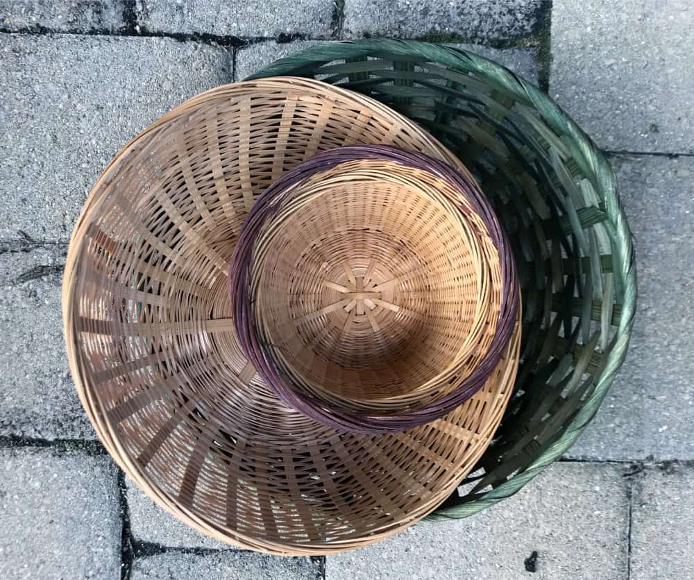 straw baskets