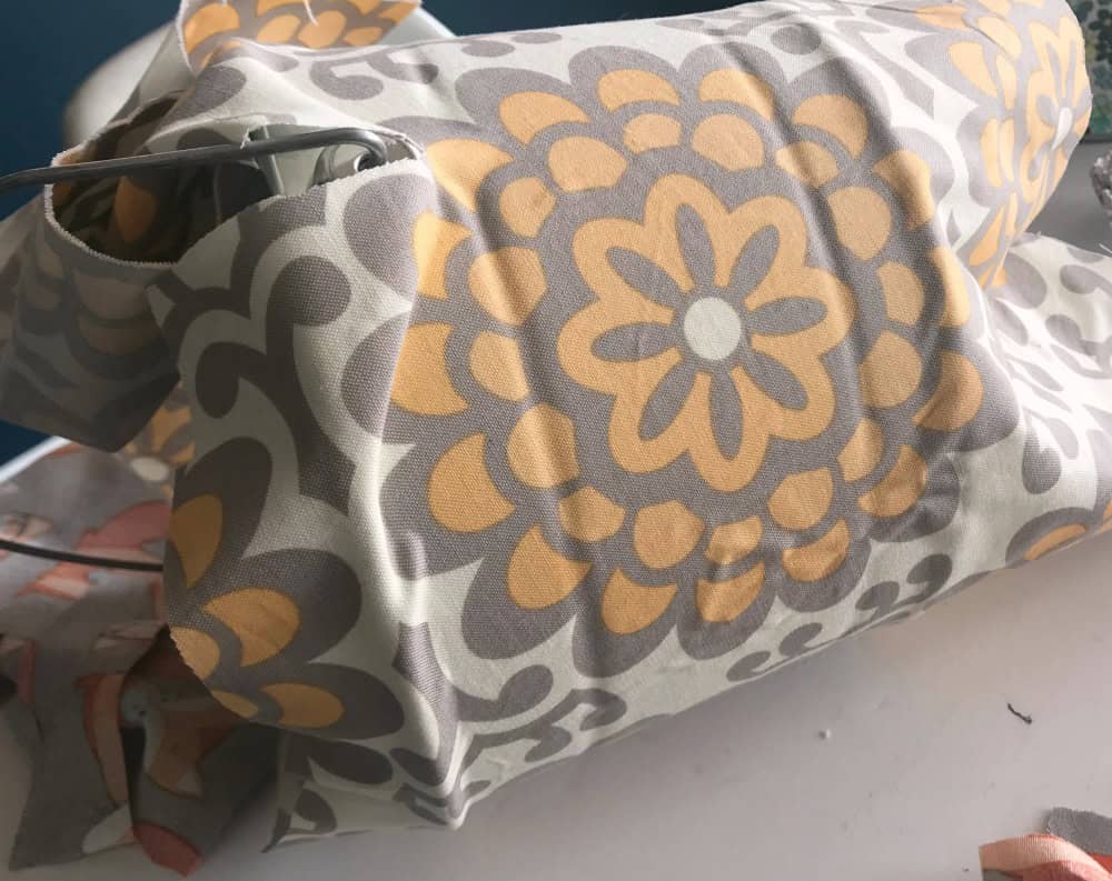 fabric around bucket