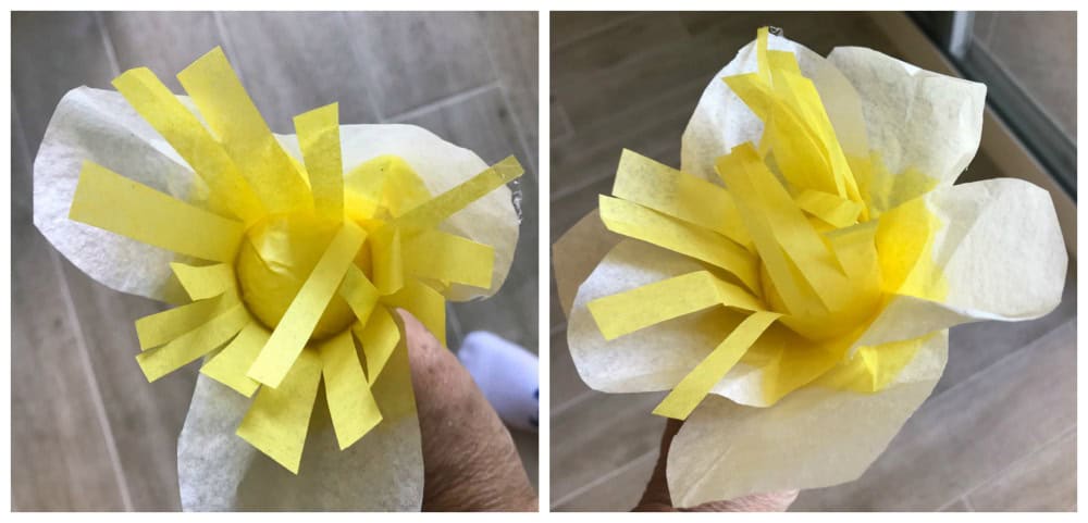 tissue paper flower petals