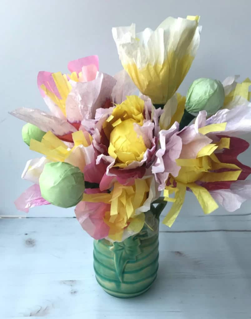 paper flower bouquet