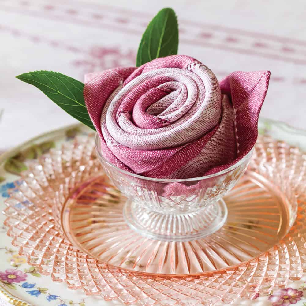 Rose discount napkin folding